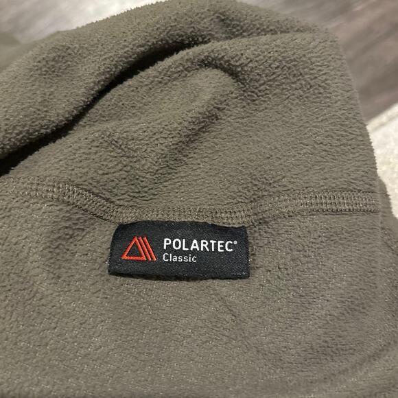 The North Face Polartec Quarter Zip Fleece Pull Over Jacket Brown Size Large - Picture 6 of 6